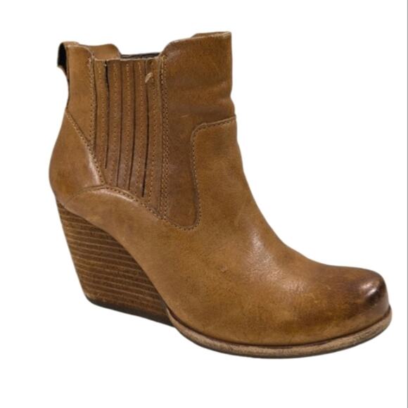 Kork-Ease Verdelet Wedge Booties GUC $189 Size 5M    S3054 - Picture 1 of 10